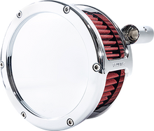 FEULING PARTS BA Air Cleaner Kit - Chrome with Red Filter - Twin Cam 5447