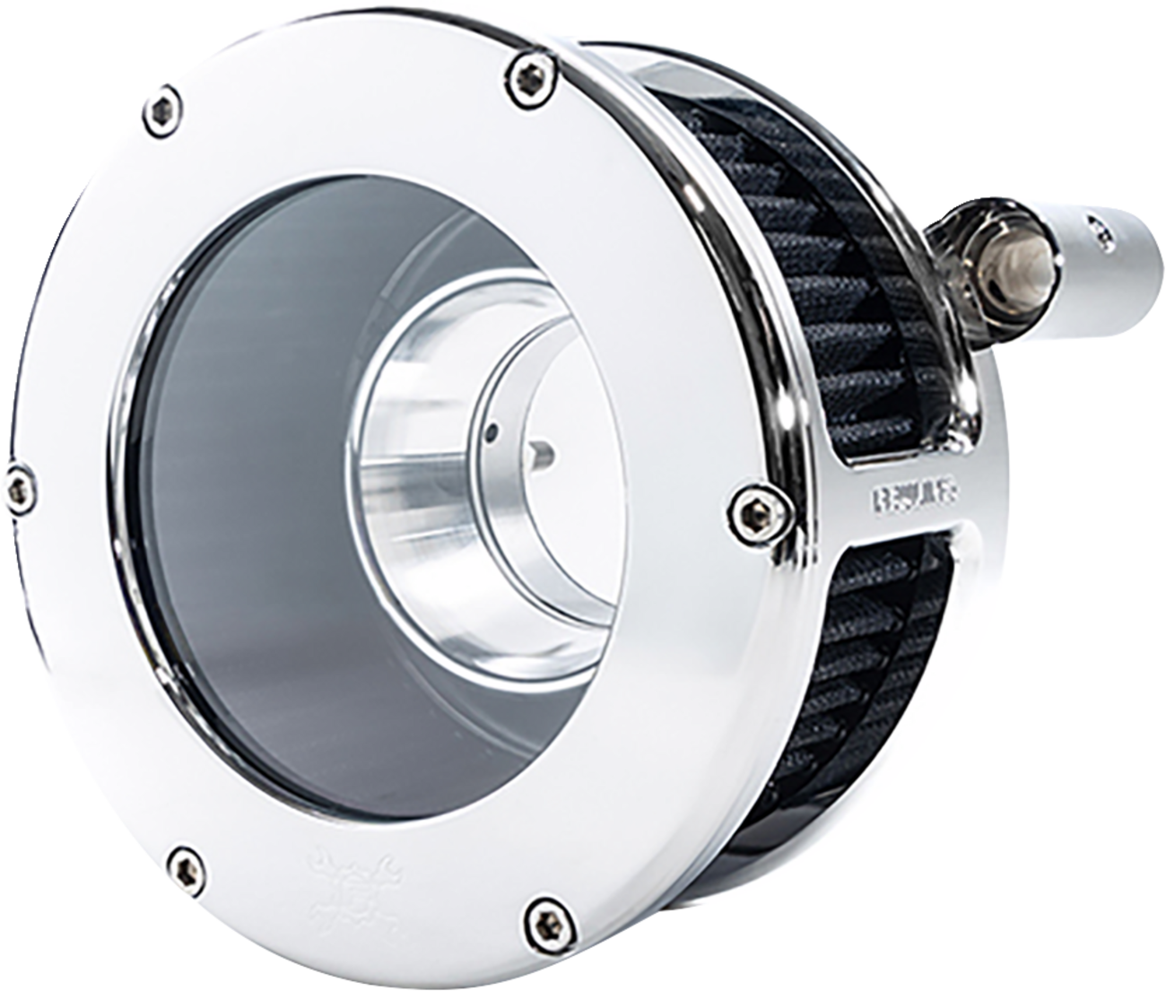 FEULING PARTS BA Air Cleaner Kit - Chrome/Clear with Black Filter - '08-'17 Dyna/Softail/Touring 5558