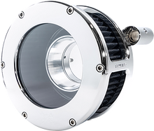 FEULING PARTS BA Air Cleaner Kit - Chrome/Clear with Black Filter - '08-'17 Dyna/Softail/Touring 5558