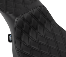 DRAG SPECIALTIES SEATS Performance Predator 2-Up Seat - Vinyl - Black Double Diamond Stitch - FLHX/FLTR '23-'24 4691B