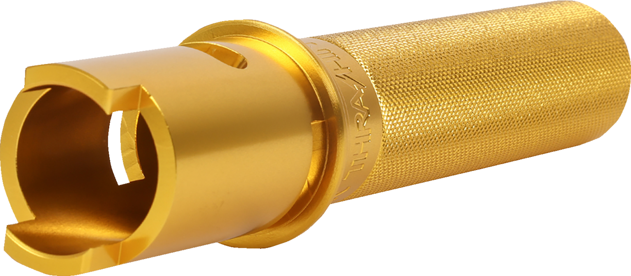THRASHIN SUPPLY CO. Throttle Tube - Knurled - 1" - Gen 2 TBW - Gold TSC-2806-5