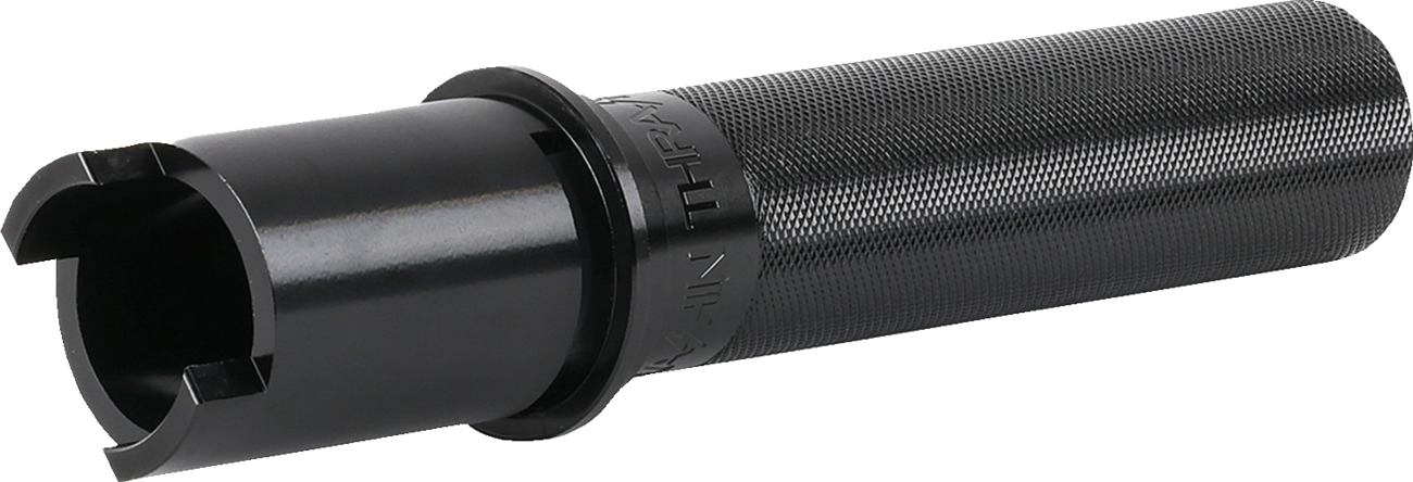 THRASHIN SUPPLY CO. Throttle Tube - Knurled - 1" - Gen 2 TBW - Black TSC-2806-1