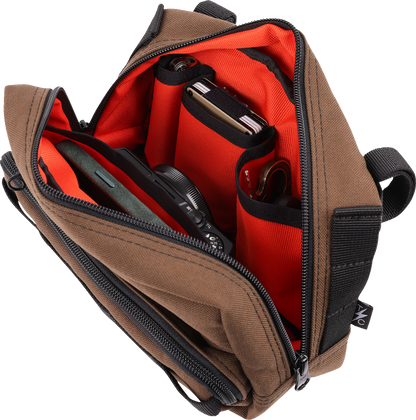 THRASHIN SUPPLY CO. Handlebar Bag Plus - Brown THB-0009
