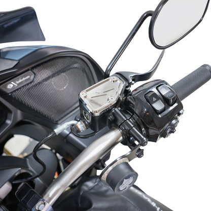 THRASHIN SUPPLY CO. Master Cylinder Cover - Brake - Front - Chrome TSC-3178-3