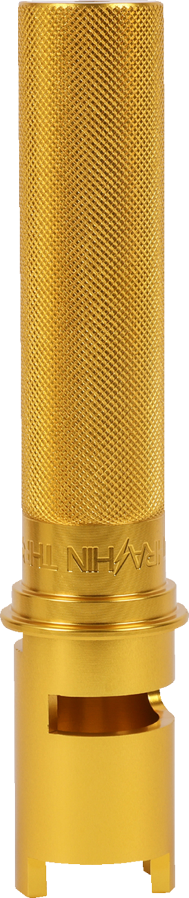 THRASHIN SUPPLY CO. Throttle Tube - Knurled - 1" - Gen 2 TBW - Gold TSC-2806-5