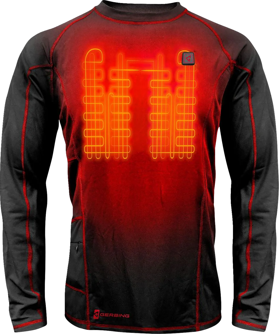GERBING HEATED CLOTHING 7V Heated Base Layer Shirt - 3XL GER-BLS-7V-M-BLK-3XL