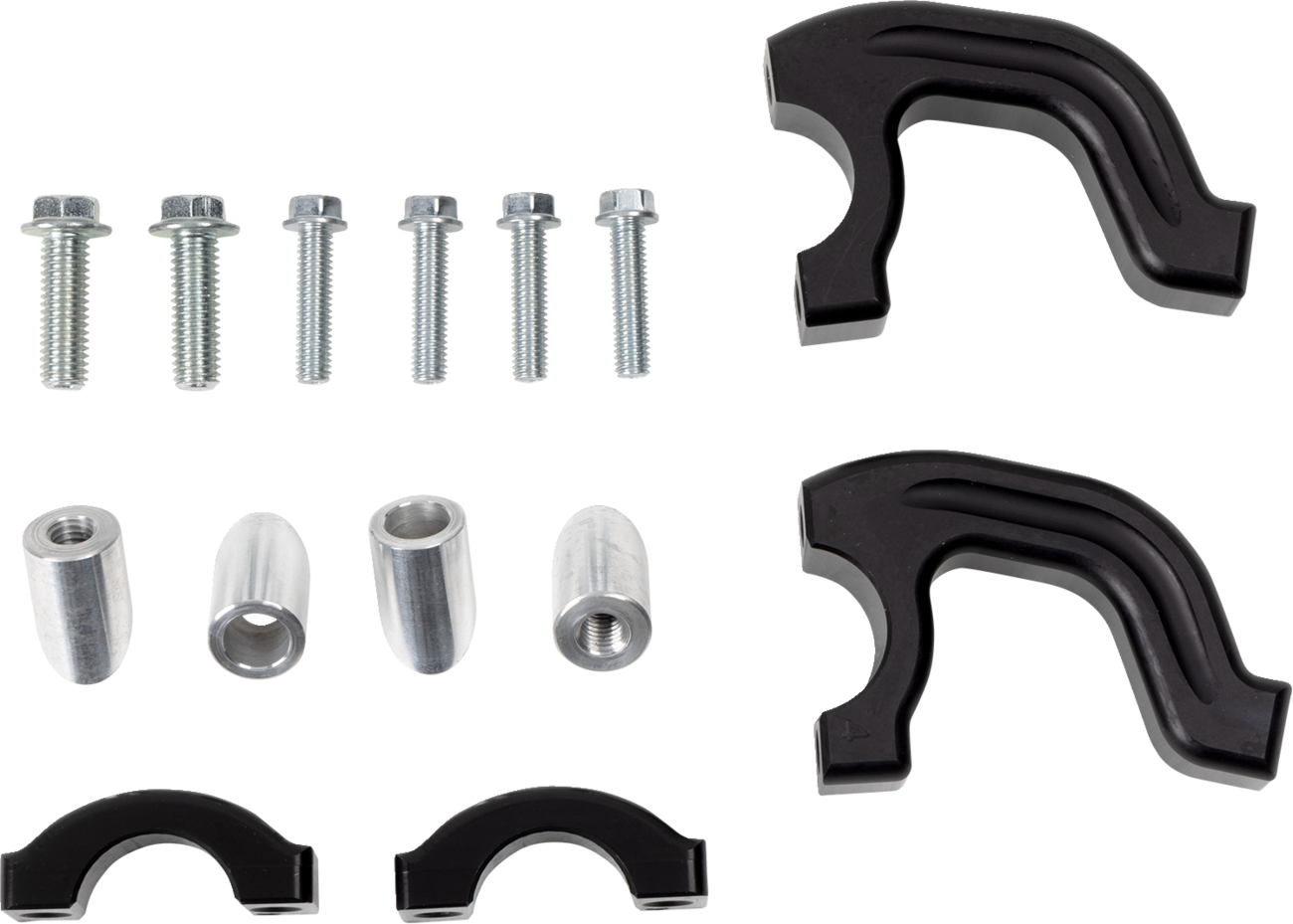 MOOSE OFFROAD Evo 2 Black Debris Deflectors with Tapered Clamp Set 50-5218B