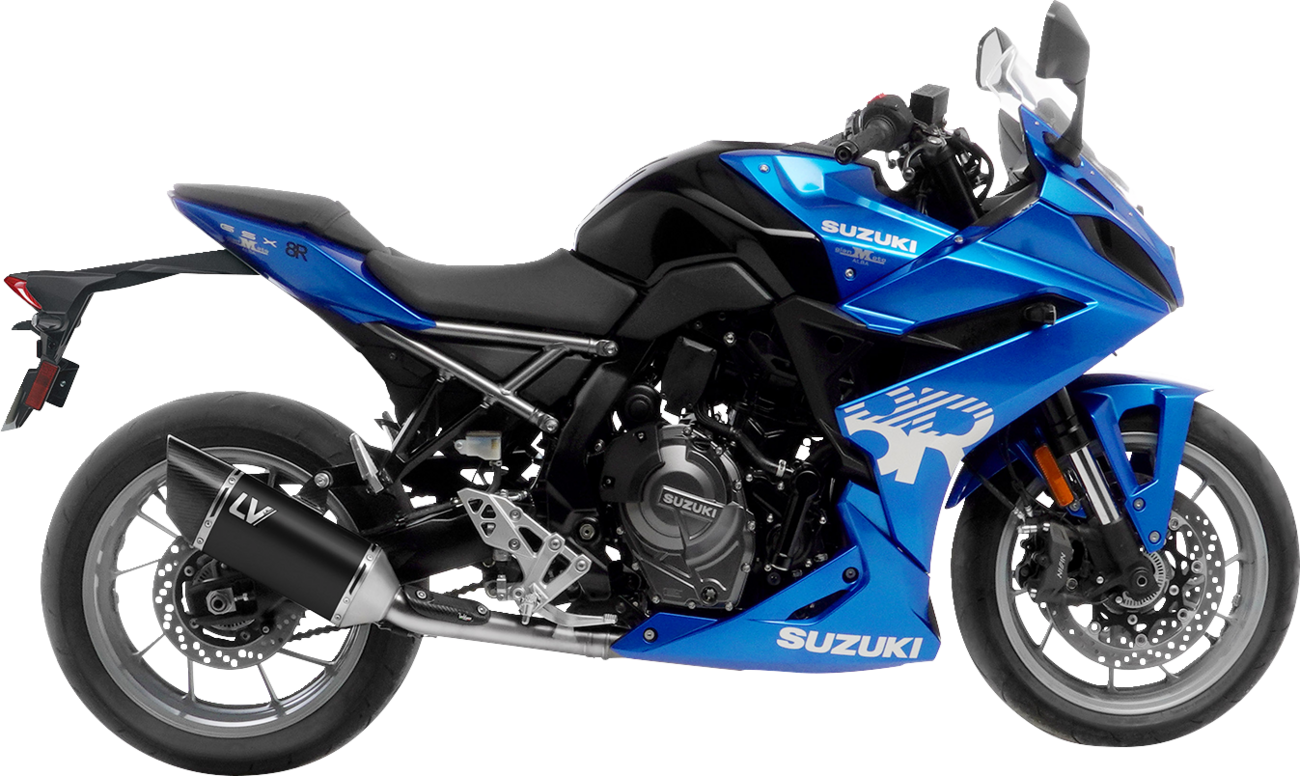 LEOVINCE LV-14 R Exhaust System - 2-into-1 - Black Edition - GSX-8RS 15606BU