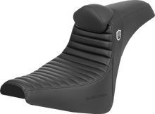 SADDLEMEN Pro Series SDC Performance Seat - w/ Backrest - Tuck-n-Roll/Carbon Fiber - Gripper - FX '18-'24 SC81830TB