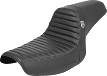 SADDLEMEN Pro Series SDC Performance Seat - w/o Backrest - Tuck-n-Roll/Carbon Fiber - Gripper - FXR '86-'94 SC88209T