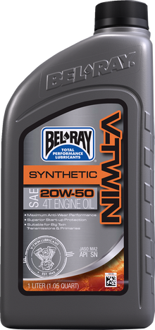 BEL-RAY V-Twin Synthetic Oil - 20W-50 - 1L 303133150160