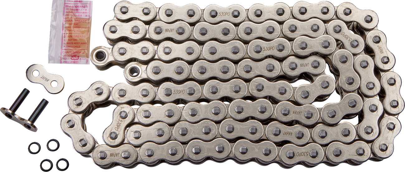 DRAG SPECIALTIES 530 Series - O-Ring Chain - Chrome - 104 Links MDS530POS104L2