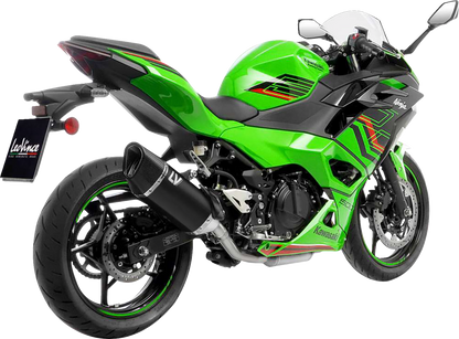 LEOVINCE LV-14 R Slip-On Muffler - Black Edition - Z/Ninja 400/500 15607BU