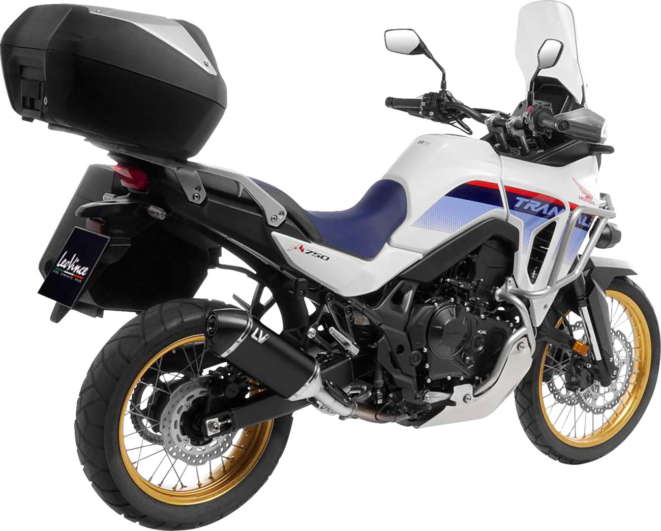 LEOVINCE LV-14 Slip-On Muffler - Black - XL 750 Transalp 15601BU