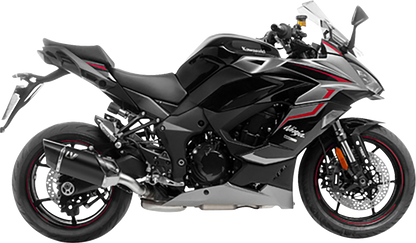 LEOVINCE LV-14 R Slip-On Muffler - Black - Ninja 1000 SX 15602BU