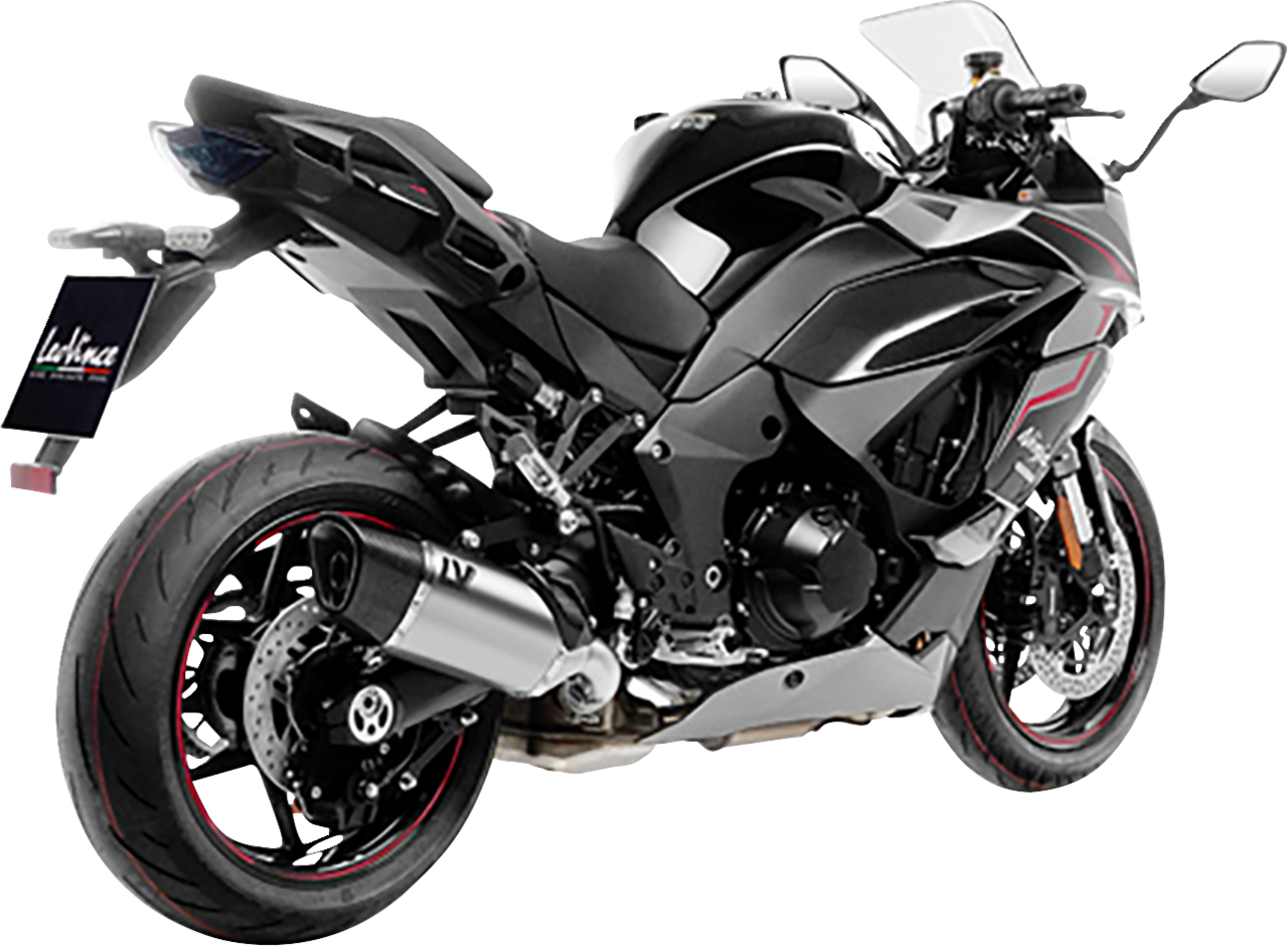 LEOVINCE LV-14 R Slip-On Muffler - Stainless Steel - Ninja 1000 SX 15602U