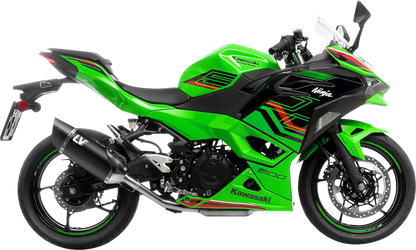 LEOVINCE LV-14 R Slip-On Muffler - Black Edition - Z/Ninja 400/500 15607BU