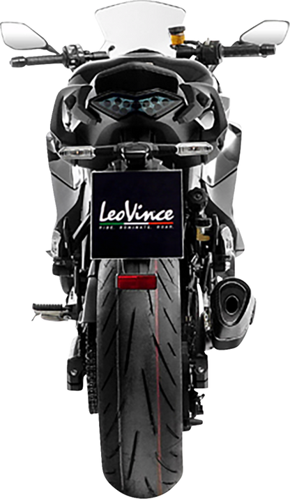 LEOVINCE LV-14 R Slip-On Muffler - Black - Ninja 1000 SX 15602BU