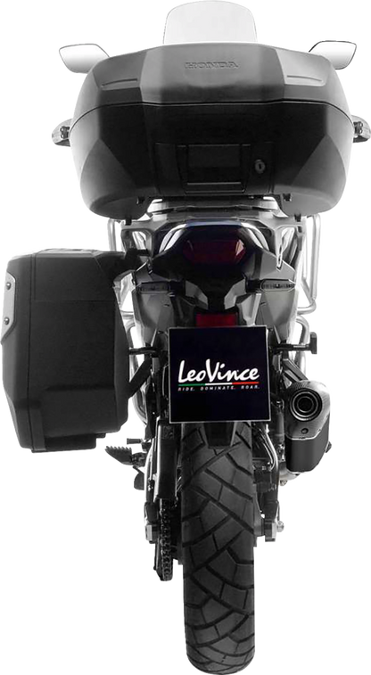 LEOVINCE LV-14 Slip-On Muffler - Black - XL 750 Transalp 15601BU