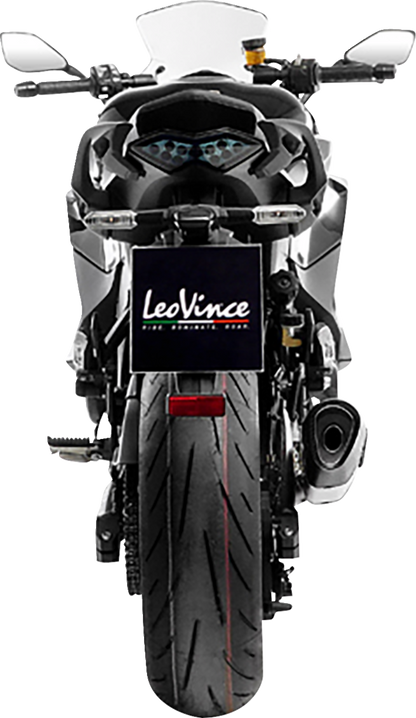 LEOVINCE LV-14 R Slip-On Muffler - Stainless Steel - Ninja 1000 SX 15602U