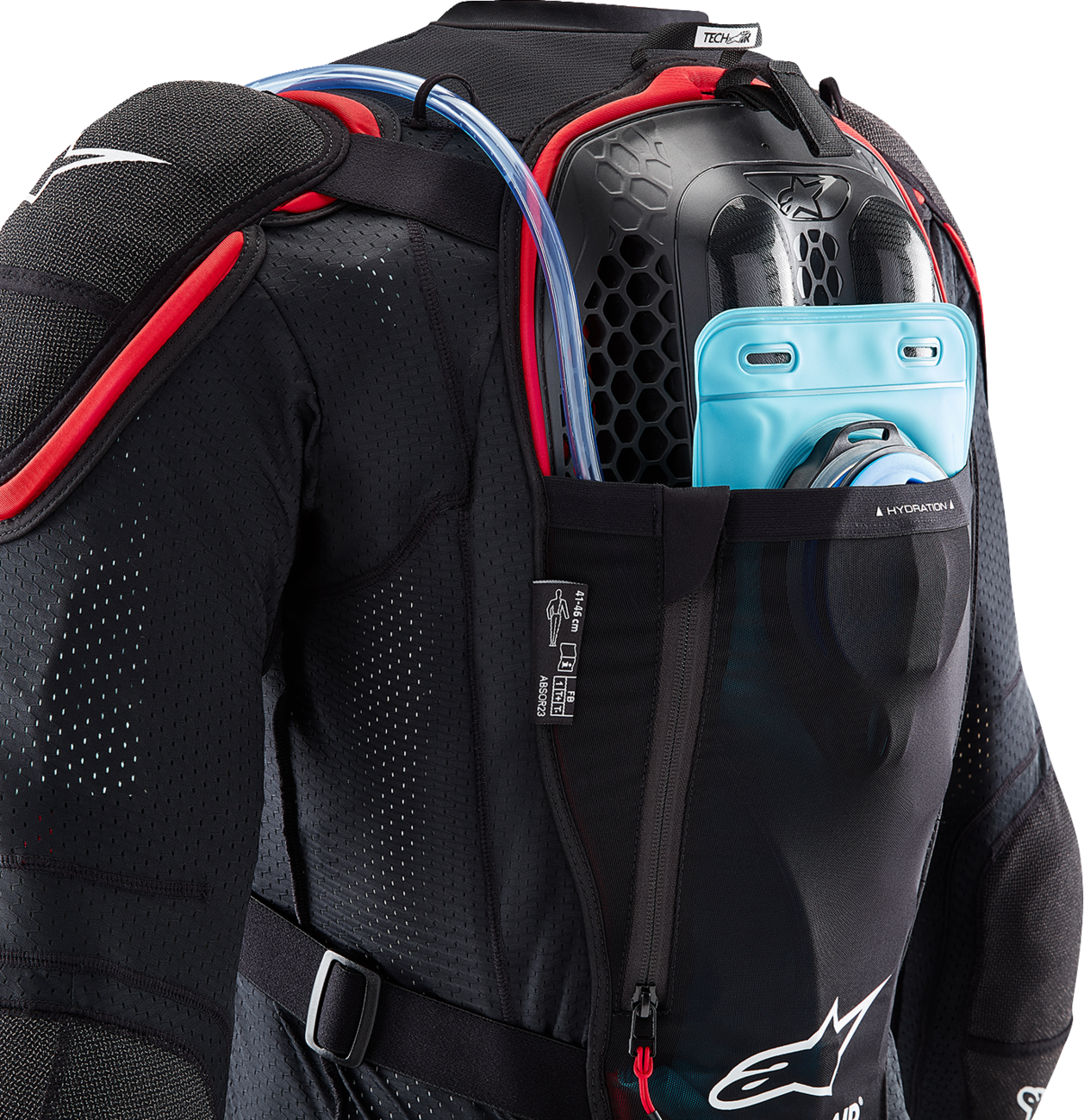 ALPINESTARS TECH-AIR Tech-Air® v2Off-Road System - Black/Red - XL 6507123-13F-XL