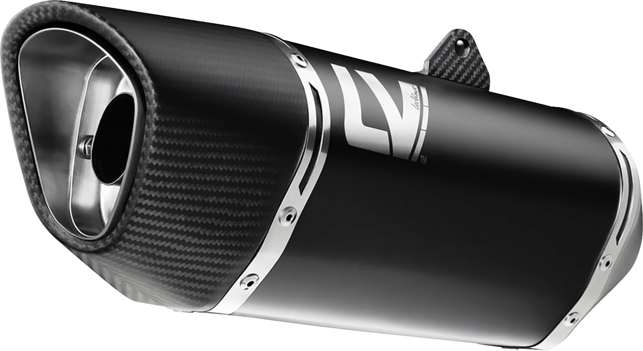 LEOVINCE LV-14 R Slip-On Muffler - Black - Ninja 1000 SX 15602BU