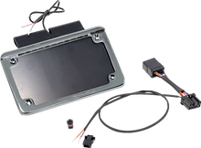 NAMZ Saddlebag Tag Holder w/ Illuminated License Plate Frame - '97 FLHR NIBTH-C01