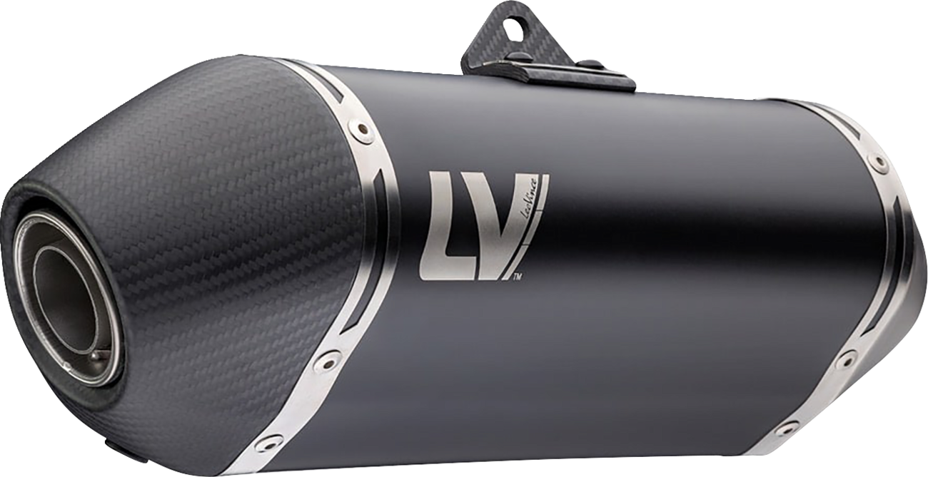 LEOVINCE LV-14 Slip-On Muffler - Black - XL 750 Transalp 15601BU