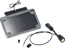 NAMZ Saddlebag Tag Holder w/ Illuminated License Plate Frame - '14 FLHT NIBTH-C03