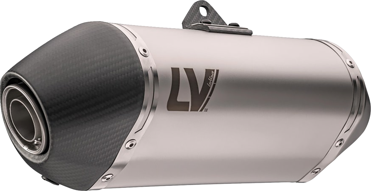 LEOVINCE LV-14 Slip-On Muffler - Stainless Steel - XL 750 Transalp 15601U