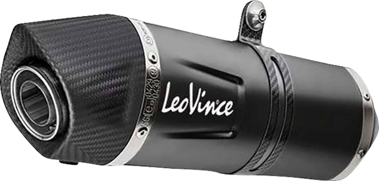 LEOVINCE LV One EVO Slip-On Muffler - Black - V85 TT 14454EBU