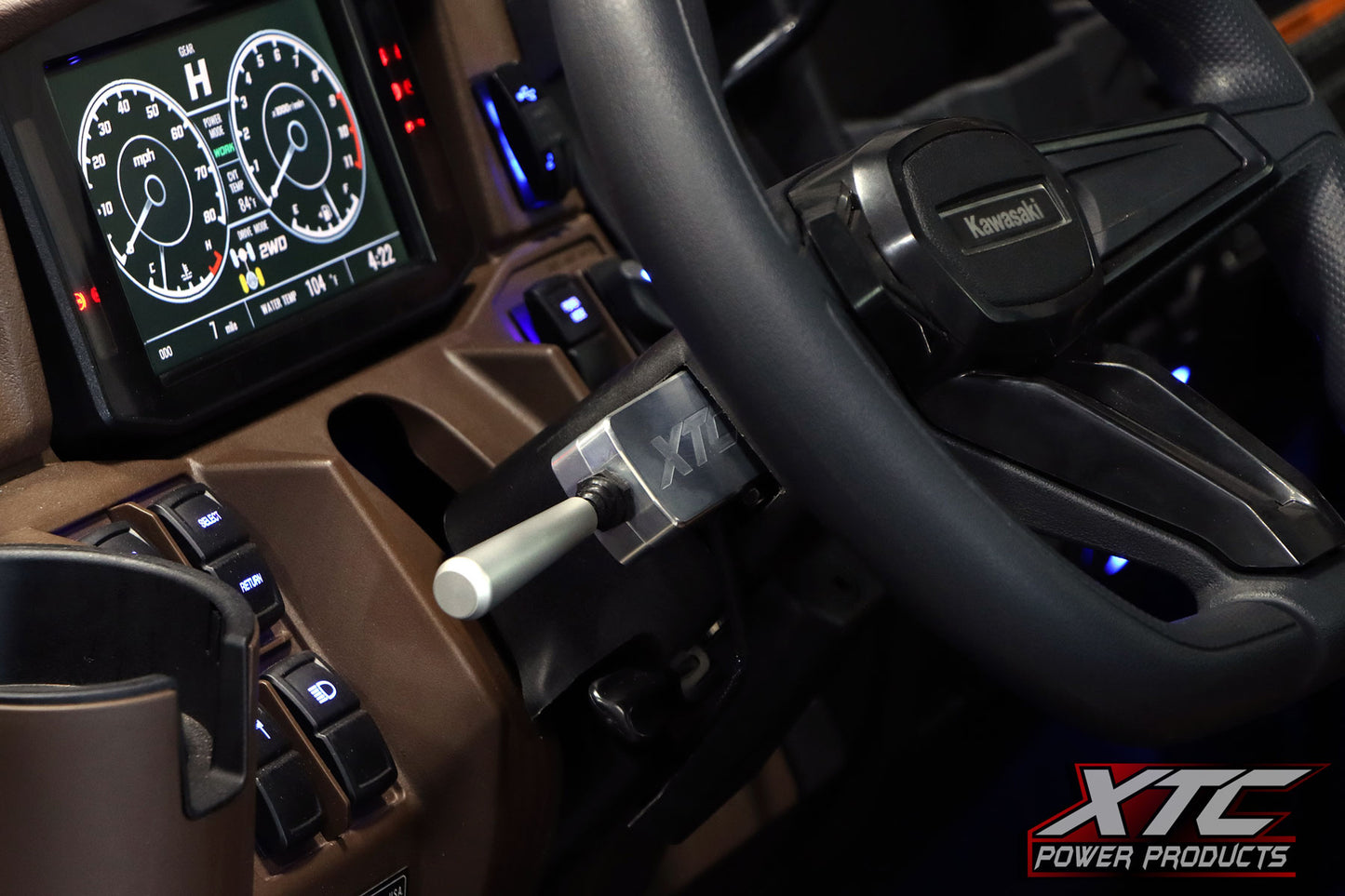 Auto Turn Signal Kit W/ Billet Lever And Front Drl Lights Kaw