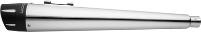 Combat Slip Ons 4.5" Chrome W/Black Tip Indian