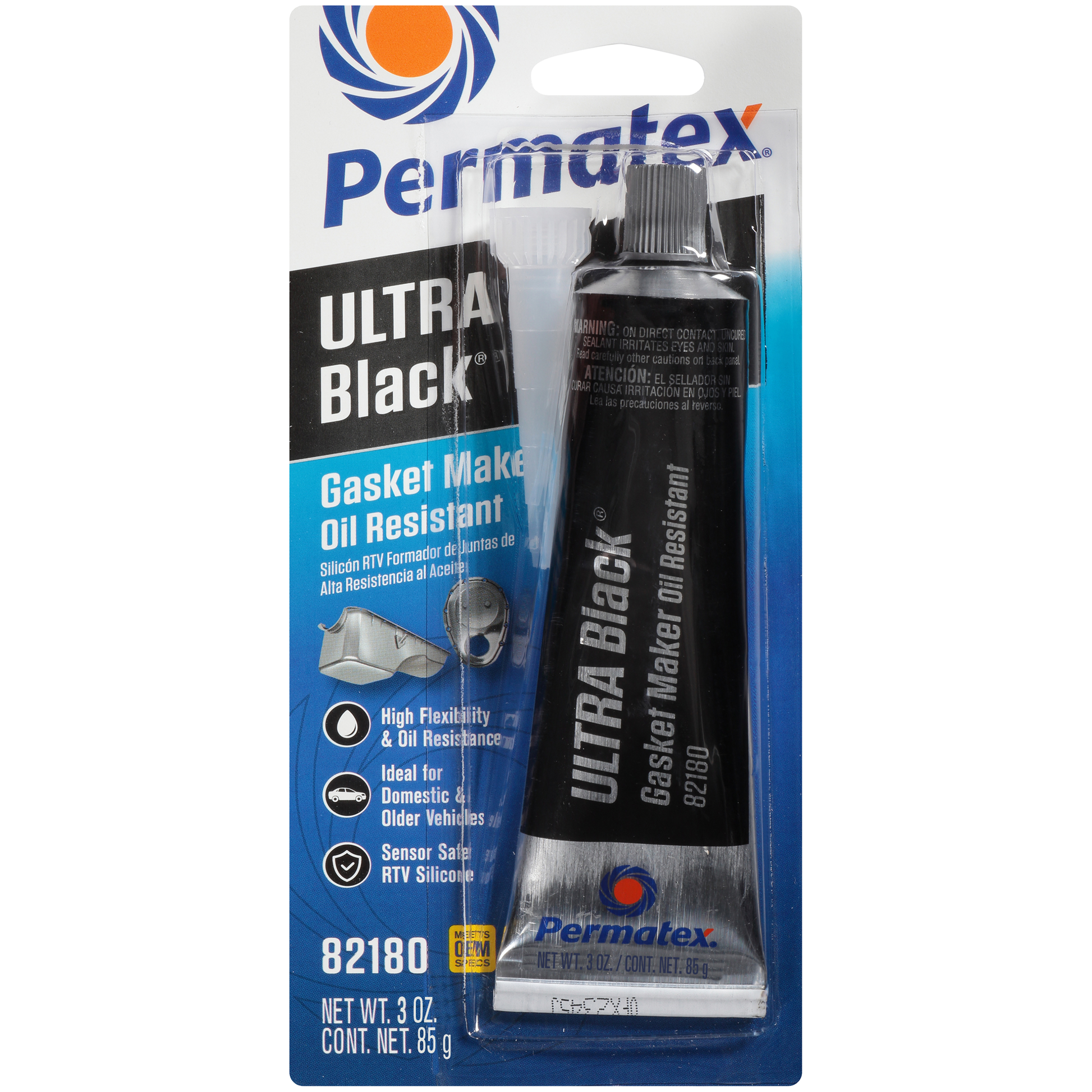 Ultra Black Hi Temp Rtv Silicone Gasket Maker 3oz