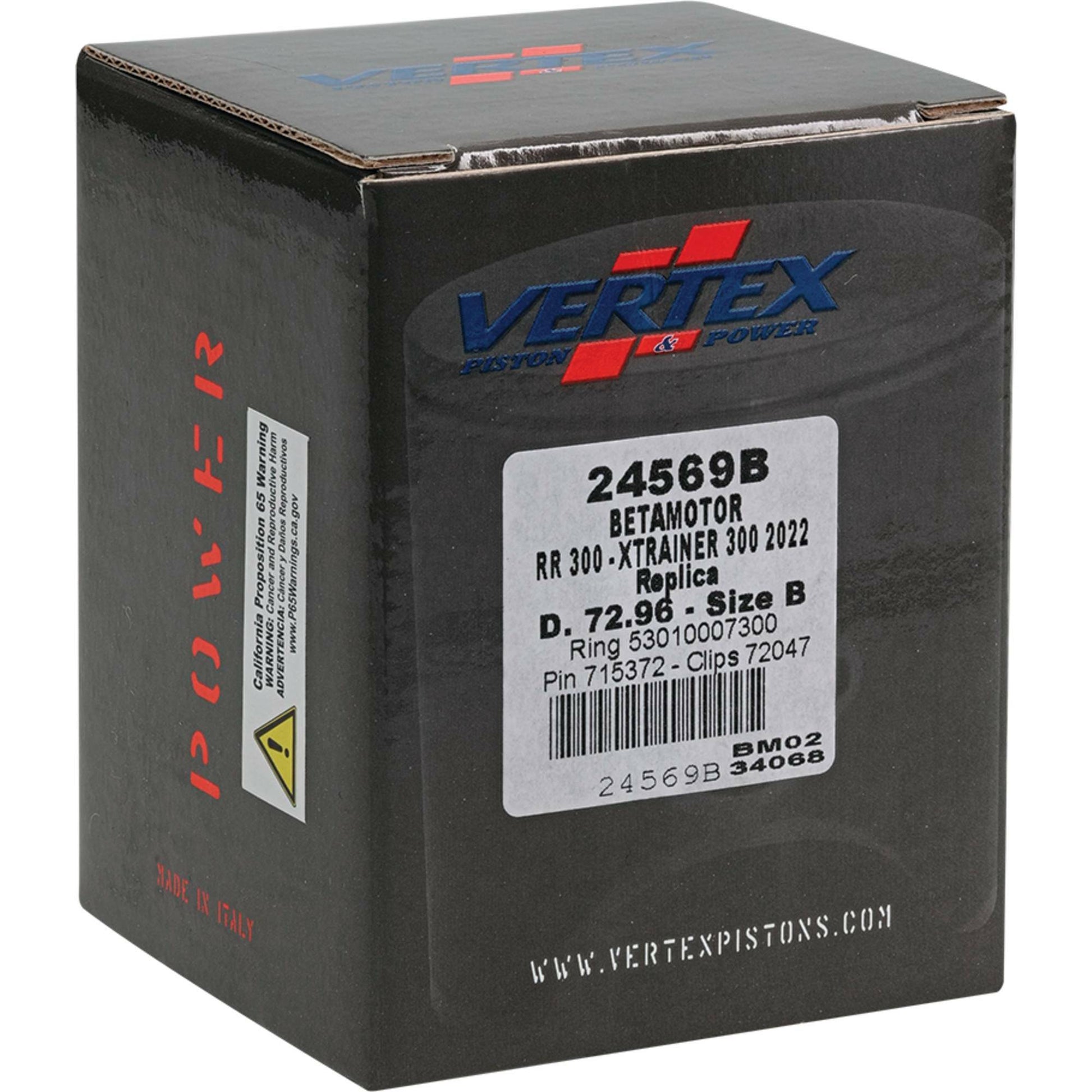 Piston Kit Cast 72.96/Std Beta