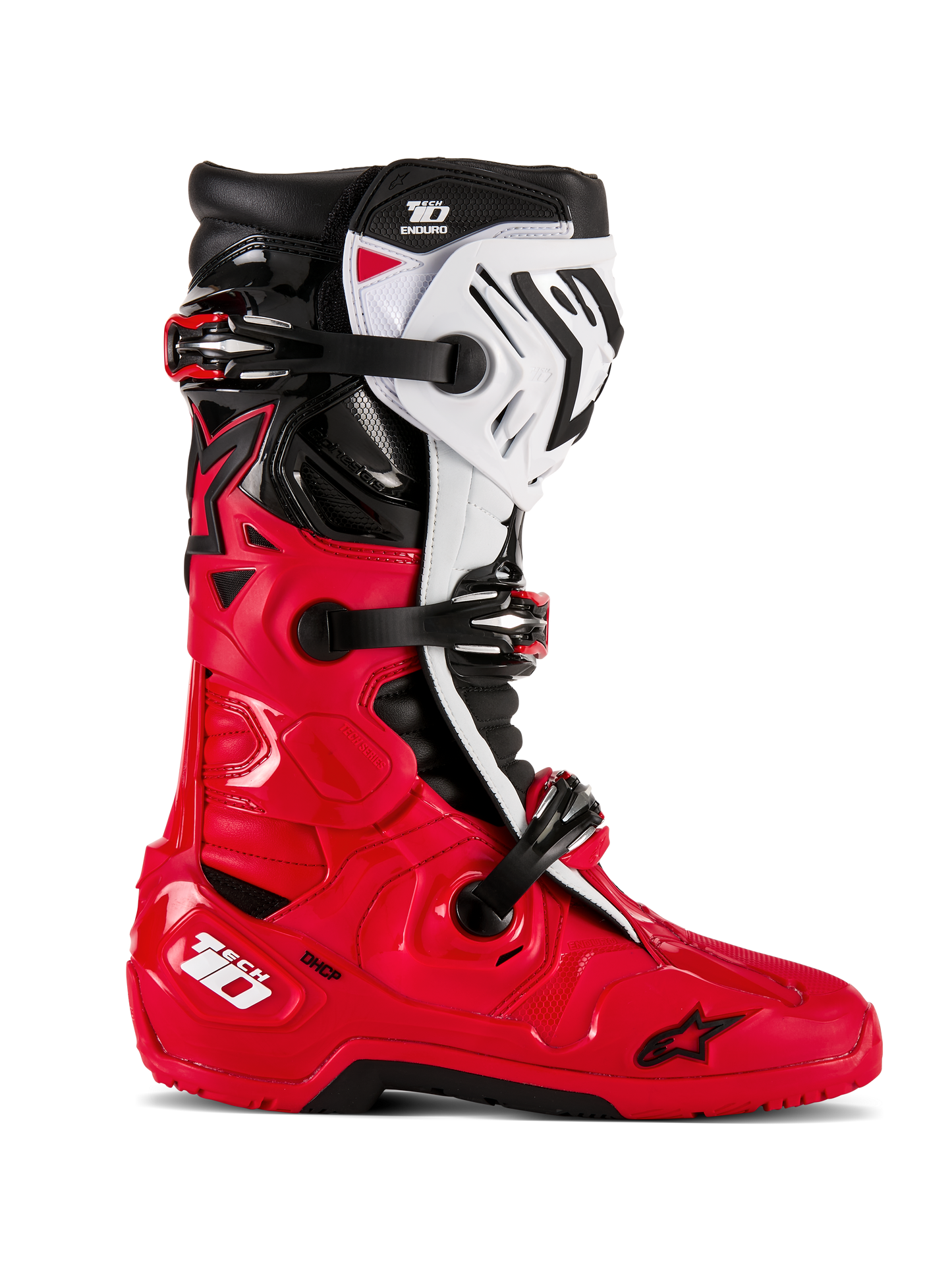 Tech 10 Enduro Boots Bright Red/Black/White 11