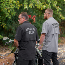 AMERICAN BIKER Let's Ride Vented Shirt - Black/Gray - 2XL ABBLETSRIDE16ST26BK2