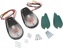 K&S TECHNOLOGIES Flush Mount Marker Lights - Black/Clear 25-8023