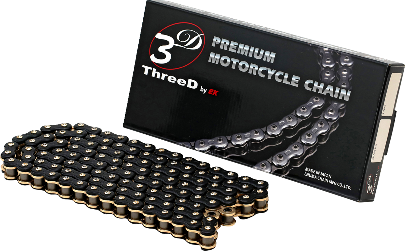 EK 530 L3D - Drive Chain - 120 Links - Black/Gold 530L3D-120KG