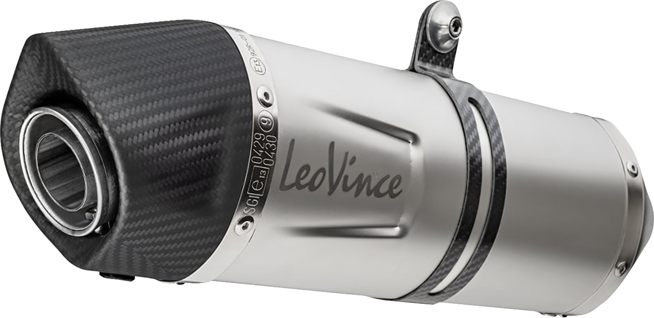 LEOVINCE LV One EVO Slip-On Muffler - Stainless Steel - Tiger 900 14450EU