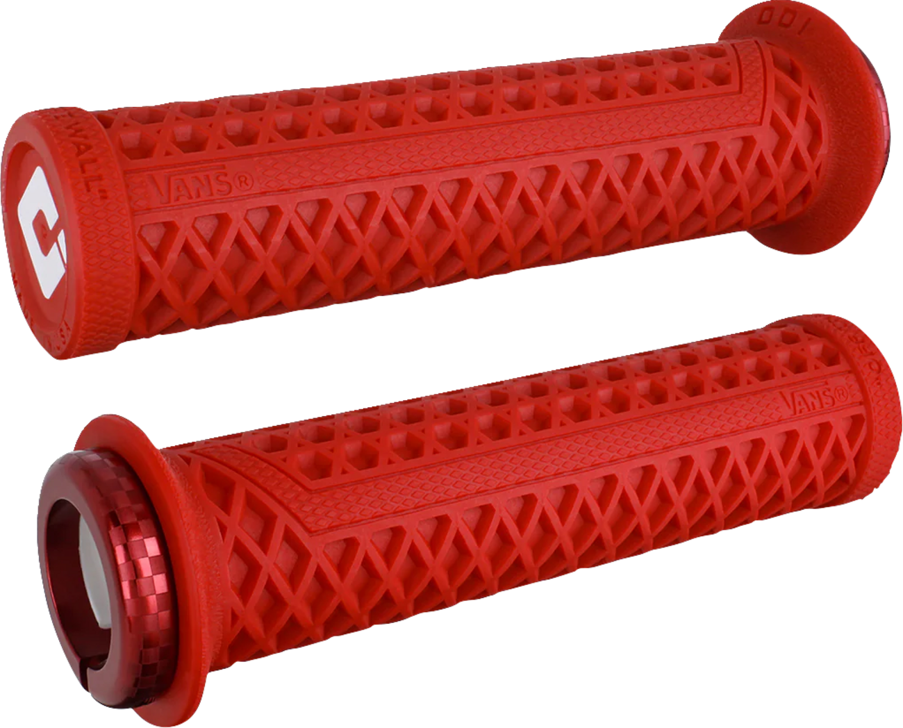 ODI Vans v2.1 Lock-On Grips - ATV - Red/Red D33VNR-R