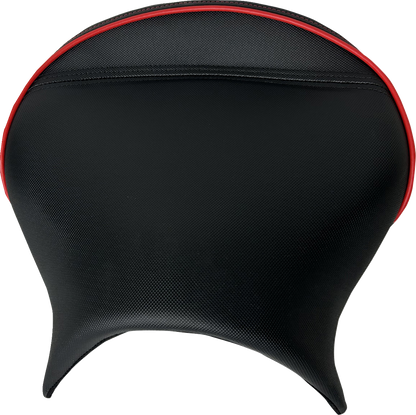 SHOW CHROME Ryker Combat Seat - Black w/ Red Trim - Can-Am Ryker 41-429