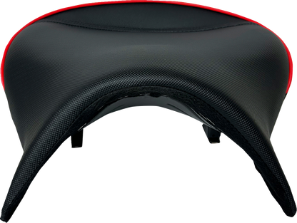 SHOW CHROME Ryker Combat Seat - Black w/ Red Trim - Can-Am Ryker 41-429