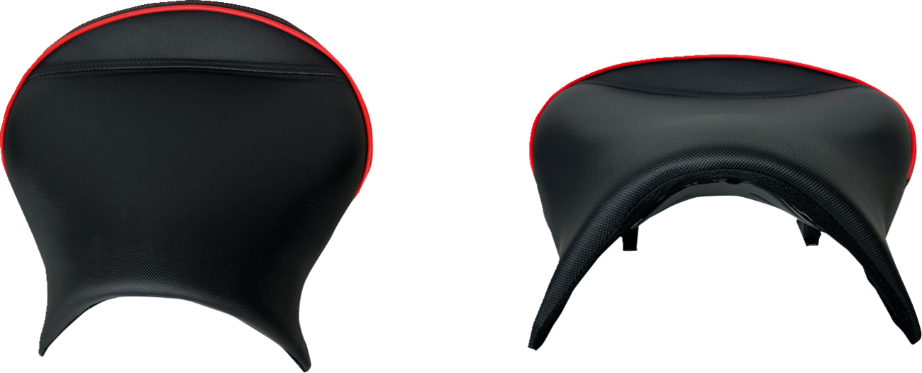 SHOW CHROME Ryker Combat Seat - Black w/ Red Trim - Can-Am Ryker 41-429