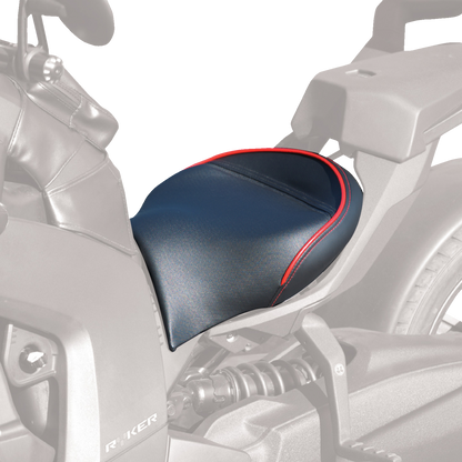 SHOW CHROME Ryker Combat Seat - Black w/ Red Trim - Can-Am Ryker 41-429