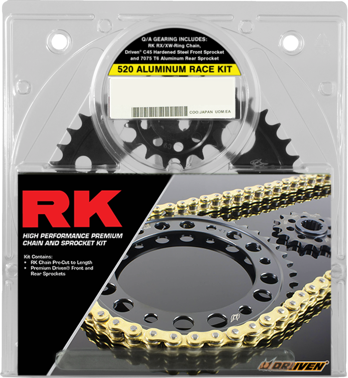 RK Chain and Sprocket Kit - 520 Aluminum Race - Gold - Kawasaki ZX-10R/RR 2108-118DGX