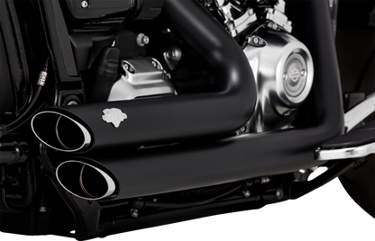 VANCE & HINES Shortshots Staggered Exhaust System - Black 47335-22