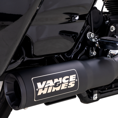 VANCE & HINES 2-into-1 High Output PCX™ Exhaust System - Black - Touring 47321-22