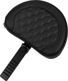 SADDLEMEN Roadsofa™ Extended Reach Seat - with Backrest - Honeycomb - Dark Gray Stitch - FLTR/FLHX '23-'24 823-07-190B2