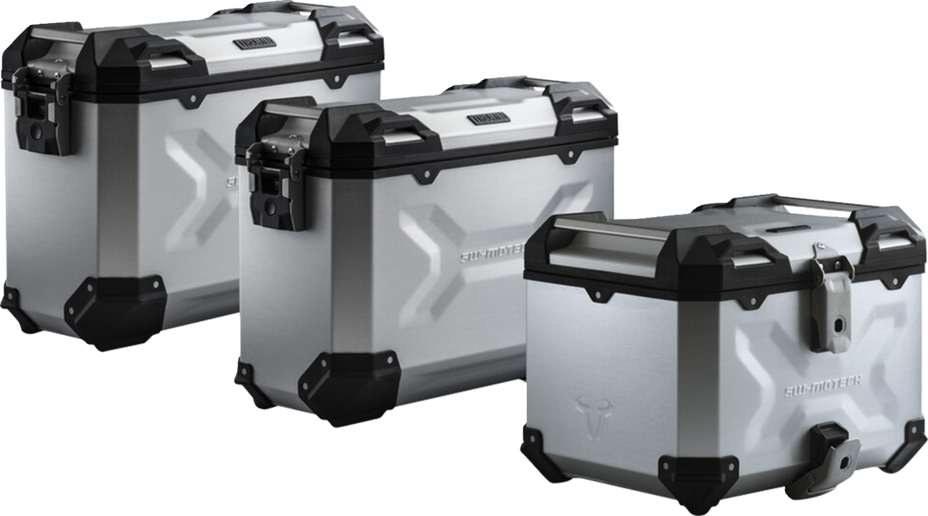 SW-MOTECH Adventure Luggage System - Silver - Honda NC750 '14-'15 ADV.01.129.75000/S